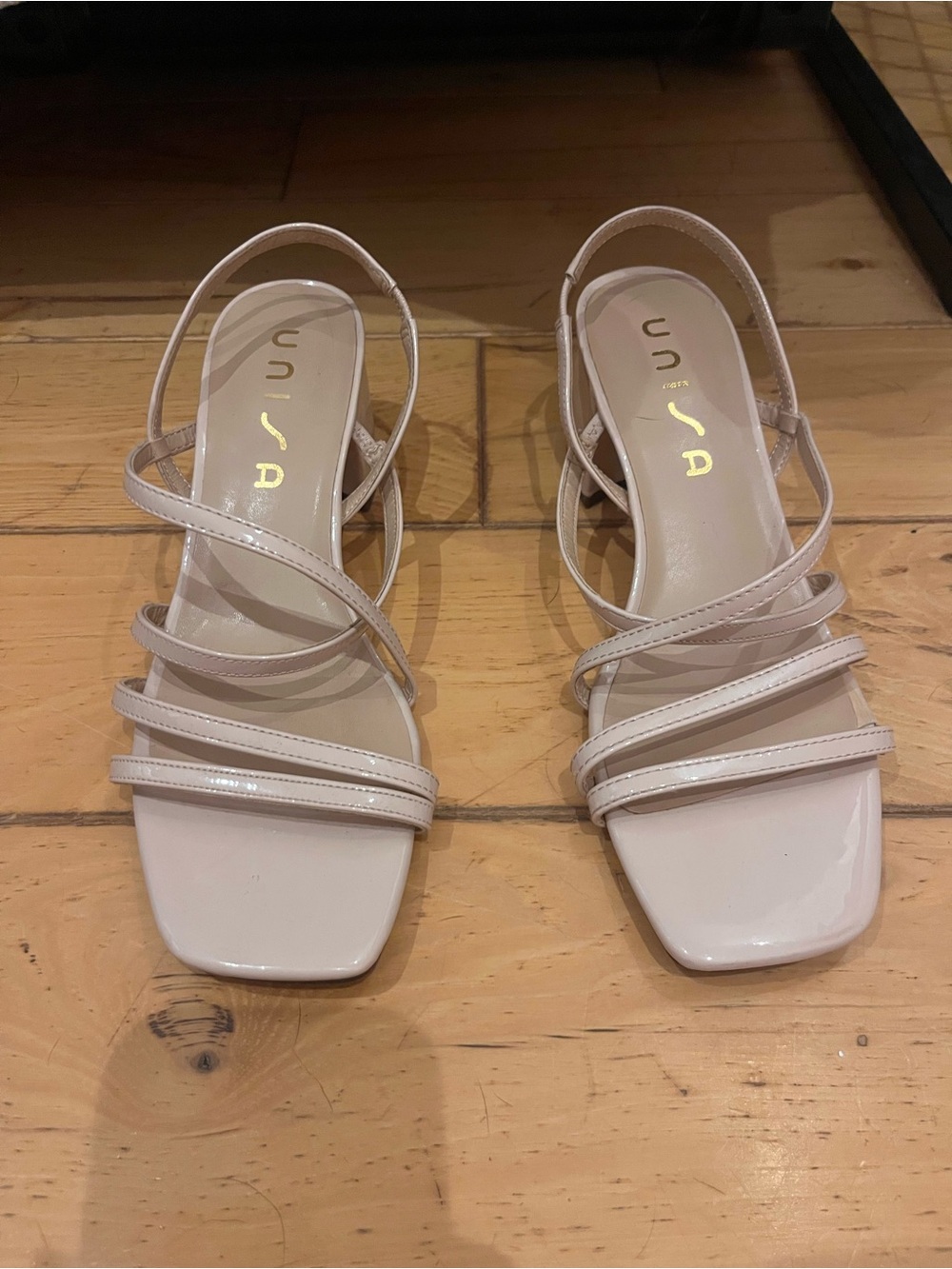 Unisa Blush Multi-Strap Square-Toe Sandals